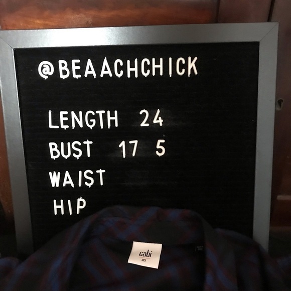 Cabi Check Moody Plaid Peplum Top, *READ ALL - Picture 8 of 9